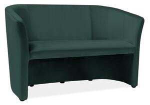 Canapea Cuba Velvet, două locuri, verde
