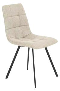 Scaun bucatarie tapitat stofa clasica K402, bej/negru, 45x55x86 cm