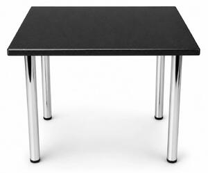 Masa de bucatarie DENVER, blat termorezistent Andromeda negru, 80x55x75 cm