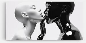 Tablou Canvas, 100x200cm, Dormitor si Living, Moderne, Alb negru, Feminine Sculpture