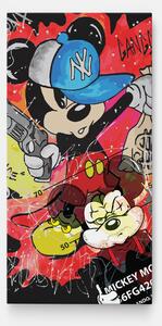 Tablou Canvas, 100x200cm, Dormitor si Living, Moderne, Digitale, Gangsta Mickey