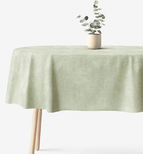 Goldea față de masă decorativă malaga - verde natural rustic - ovală 140 x 200 cm