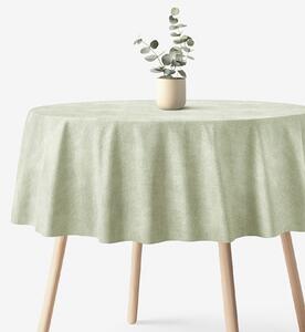Goldea față de masă decorativă malaga - verde natural rustic - rotundă Ø 140 cm