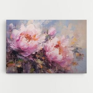 Tablou Canvas, 30x40cm, Dormitor si Living, Moderne, Textura de pictura, Peony Art