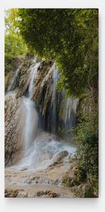 Tablou Canvas, 40x80cm, Dormitor si Living, Peisaje, Cascade, Forest Waterfall View