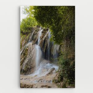 Tablou Canvas, 20x30cm, Dormitor si Living, Peisaje, Cascade, Forest Waterfall View