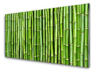 Panou sticla bucatarie Bamboo Floral Verde