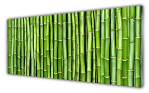 Panou sticla bucatarie Bamboo Floral Verde