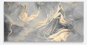 Panou Sticla Bucatarie, 60x120cm, Protectie aragaz, Antistropi, Termorezistent, Abstracte, Marble, Abstract Illusion