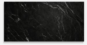 Panou Sticla Bucatarie, 60x120cm, Protectie aragaz, Antistropi, Termorezistent, Abstracte, Marble, Black Marble