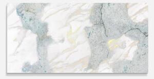 Panou Sticla Bucatarie, 60x120cm, Protectie aragaz, Antistropi, Termorezistent, Abstracte, Marble, Light Blue Gold