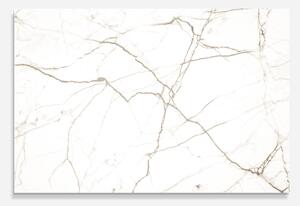 Panou Sticla Bucatarie, 30x40cm, Protectie aragaz, Antistropi, Termorezistent, Abstracte, Marble, White Brown Lines Marble
