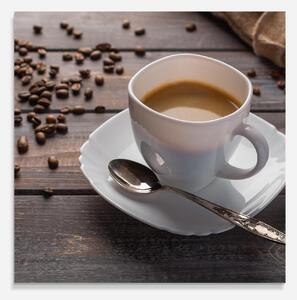 Panou Sticla Bucatarie, 60x60cm, Protectie aragaz, Antistropi, Termorezistent, Alimente, Cafea, Aroma Coffee