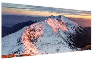 Tablou - Panoramă montană de iarnă II. (120x50 cm)