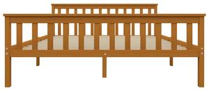 Cadru de pat, maro miere, 160 x 200 cm, lemn masiv de pin