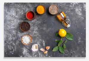 Panou Sticla Bucatarie, 30x40cm, Protectie aragaz, Antistropi, Termorezistent, Alimente, Condimente, Seasonings With Oil