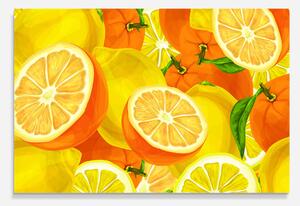 Panou Sticla Bucatarie, 30x40cm, Protectie aragaz, Antistropi, Termorezistent, Alimente, Fructe, Juicy Orange
