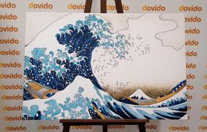 Tablou reproducere Marele val din Kanagawa - Kacushika Hokusai