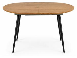 Masa extensibila COLORADO, stejar auriu/negru, 120/160x80x74 cm