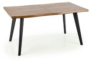 Masa extensibila bucatarie DICKSON, stejar natural/negru, 150/210x90x7