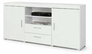 Comoda SAMBA REG-5, alb, PAL, 164x45x80 cm