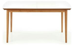 Masa extensibila BARRET, alb/stejar, 90/190x80x75 cm
