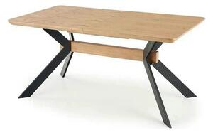 Masa extensibila BACARDI, stejar sonoma/negru, 160/220x90x76 cm