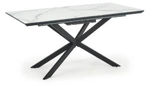 Masa living marmura DIESEL, alb/negru, 160/200x90x76 cm