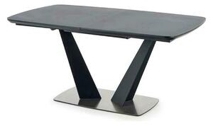 Masa extensibila Fangor, gri inchis/negru, 160-220/90/76 cm