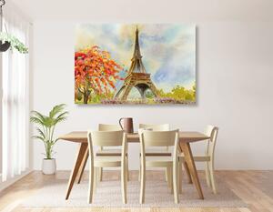 Tablou Turnului Eiffel în culori pastelate