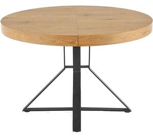 Masa extensibila MERCY, stejar/negru, 120/160x120x80 cm