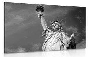 Tablou Statuie libertății în design alb-negru