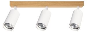 Brilagi - Plafonieră cu spoturi SELE 3xGU10/30W/230V alb/decor stejar