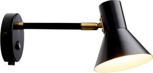 Halo Design 747450 - Aplică de perete STYLE 1xE14/25W/230V negru/alamă