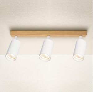 Brilagi - Plafonieră cu spoturi SELE 3xGU10/30W/230V alb/decor stejar