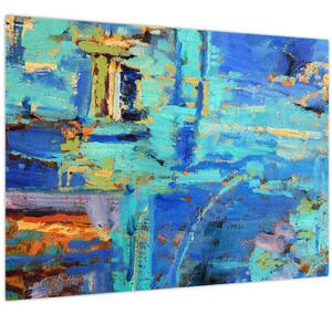 Tablou - pictură abstractă în ulei (70x50 cm)