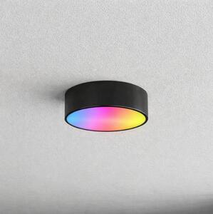 Brilagi CLARE Plafonieră LED RGBW reglabilă pentru baie 1xE27/9W/230V IP54 Wi-Fi neagră