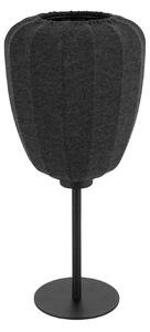 EGLO Lampă de masă Barlaston, înălțime 39 cm, negru/gri, metal/țesătură, Negru, Camera de zi / sufragerie, Metal, Modern