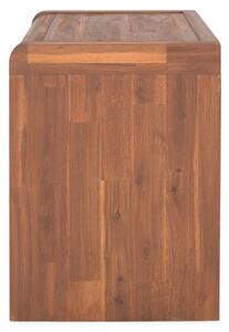 Noptiera, Torres, L.58 l.43 H.60, lemn masiv de salcam/pal, culoare nuc