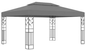 Pavilion cu acoperiș dublu, antracit, 3 x 4 m