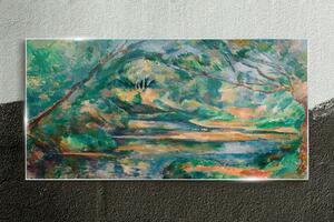 Tablou sticla Brook Paul Cézanne
