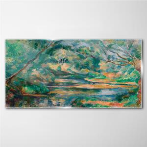 Tablou sticla Brook Paul Cézanne