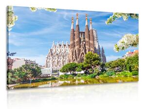 Tablou catedrala în Barcelona