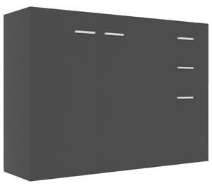 Servantă, negru, 105x30x75 cm, PAL