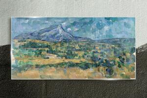 Tablou sticla Mont Sainte Victoire Cézanne
