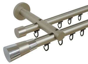 Galerie metal dubla PICIOR UNIVERSAL TEAVA PROFIL - VALEO19/19 - CROM MAT