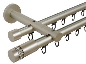 Galerie metal dubla PICIOR UNIVERSAL TEAVA PROFIL - XANTOS19/19 - CROM MAT