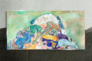 Tablou sticla Baby Cradle Gustav Klimt