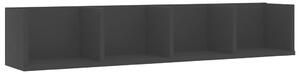 Raft de perete pentru CD-uri negru 100x18x18 cm lemn prelucrat