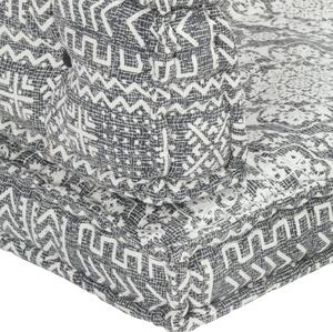Pernă pentru canapea din paleți, gri deschis, textil, petice